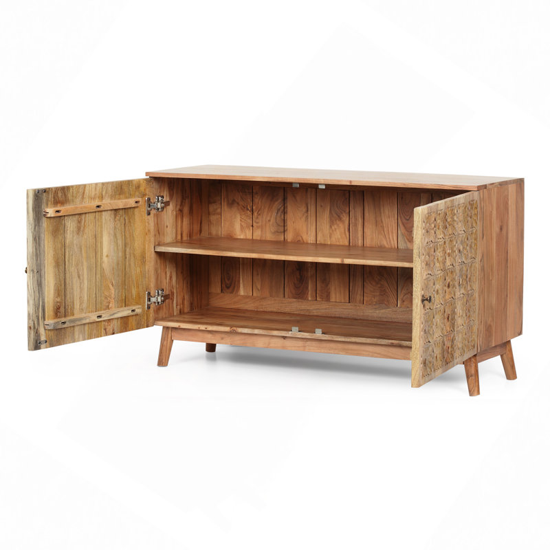 Larrick Solid Wood Accent Cabinet