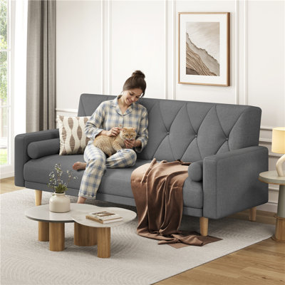 Tufted 3 Seater Sofa Bed
