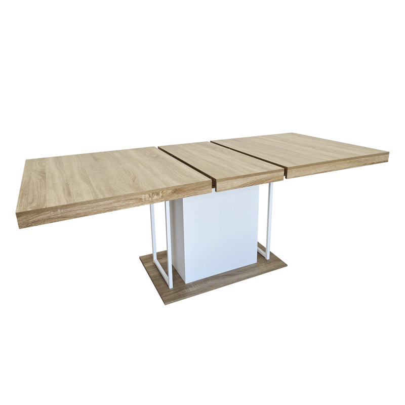 Ensemble de salle à manger 5 pièces 5 pièces, 5 pièces: table, 4 chaises, Beige/or