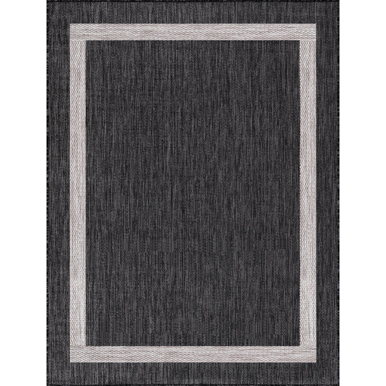 Wade Logan® Waikiki Dark Grey Indoor/Outdoor Rug & Reviews - Wayfair Canada