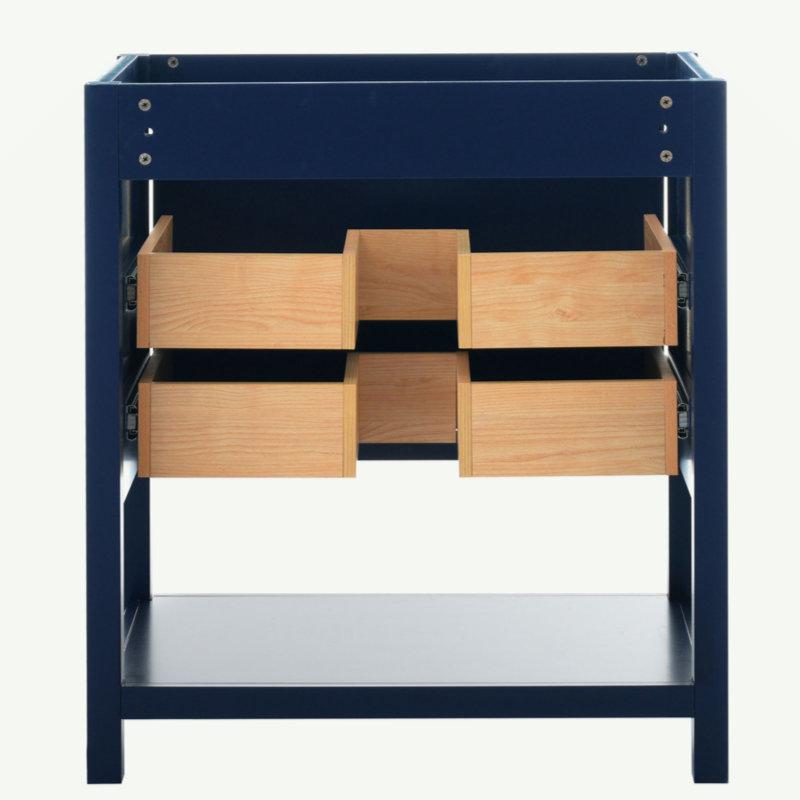 [Cabinet seulement] Meuble-lavabo de 30 po (lavabo non inclus), Bleu
