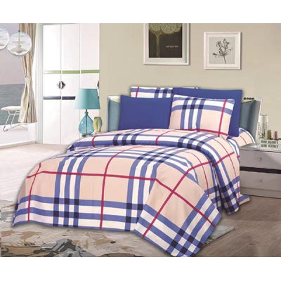 Microfiber Plaid Sheet Set