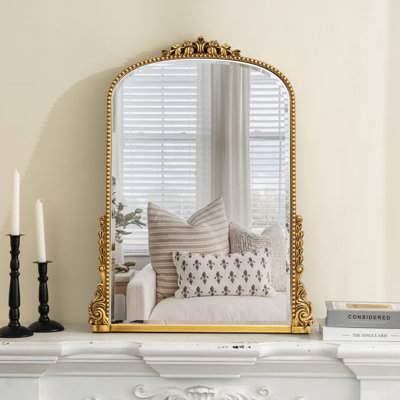 Euri Antiqued Arch Wall Mirror Decorative Vintage Mirrors for Wall Decor