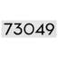 Plaque d’adresse murale sur 1 ligne flottante-41299874-41299995-41303794