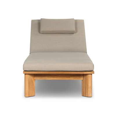 Julie 32" Teak Patio Chaise Lounge