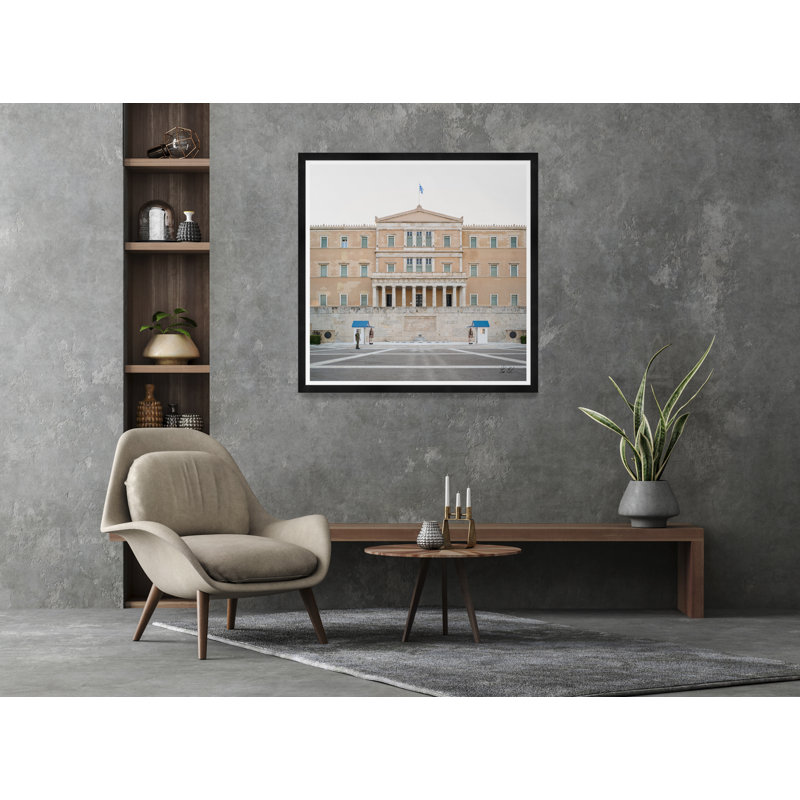 Standing Guard by Tim Klein - Picture Frame Photograph, Black, 40" H x 40" W x 1.5" D
