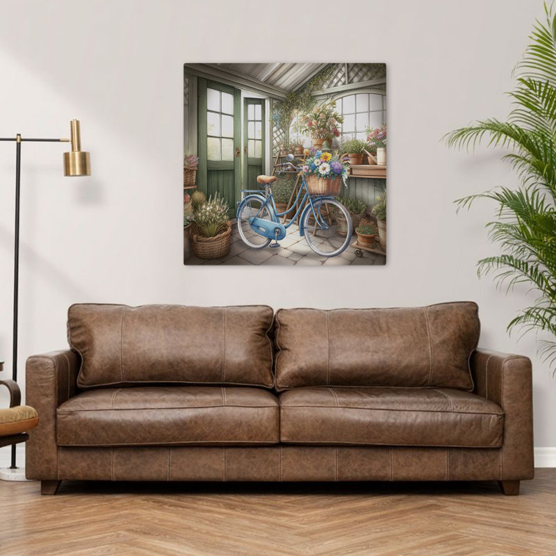 Art floral dans un jardin, H 36 po x l 36 po