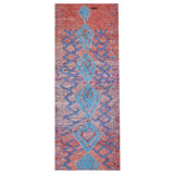 Antique Moroccan - Boucherouitte Hallway Runner Wool Coral Rug