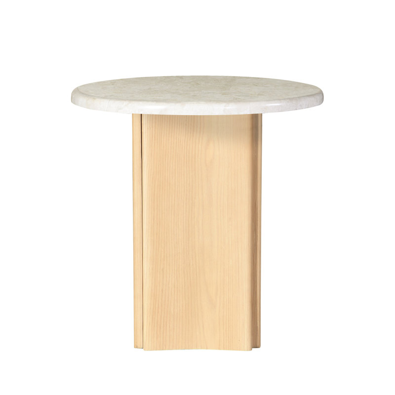 Table de bout en marbre et plateau en marbre Qwin