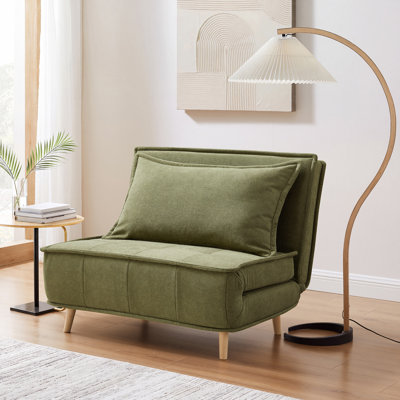 Mikell Upholstered Convertible Sleeper Accent Chair
