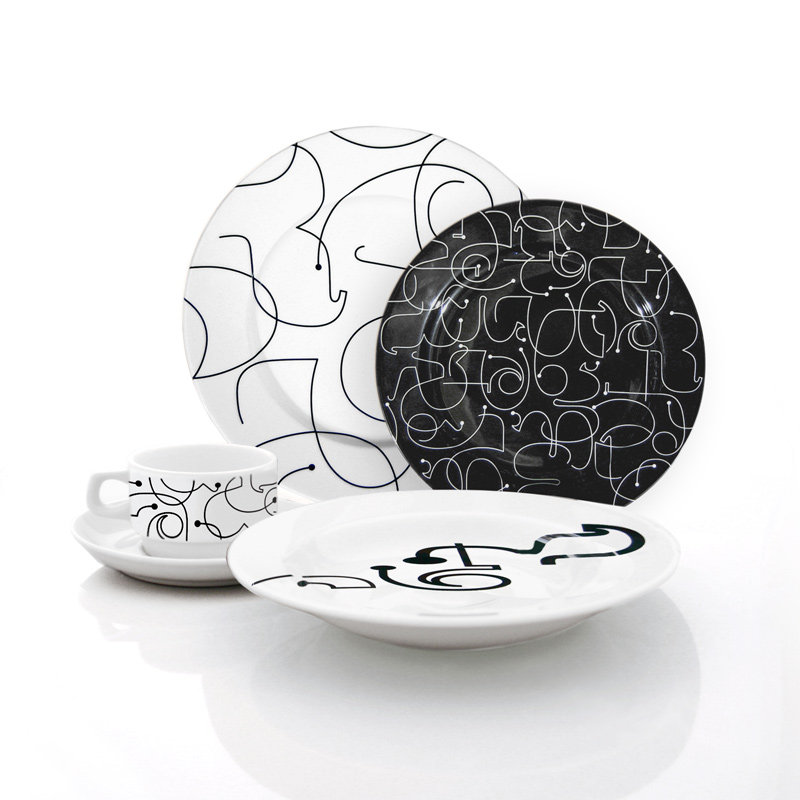 Letters Dinnerware Collection
