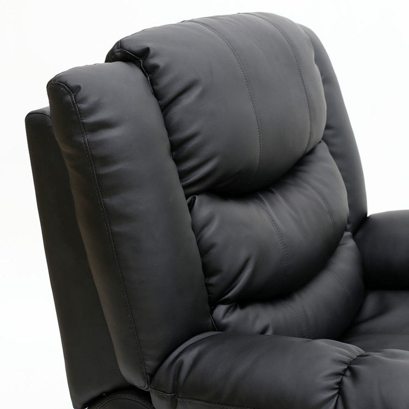 Lancashire 97cm Wide Standard Recliner, Black