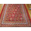 Red Antique Tribal Paisley Pattern Small Scatter Size Turkish Oushak Area Rug