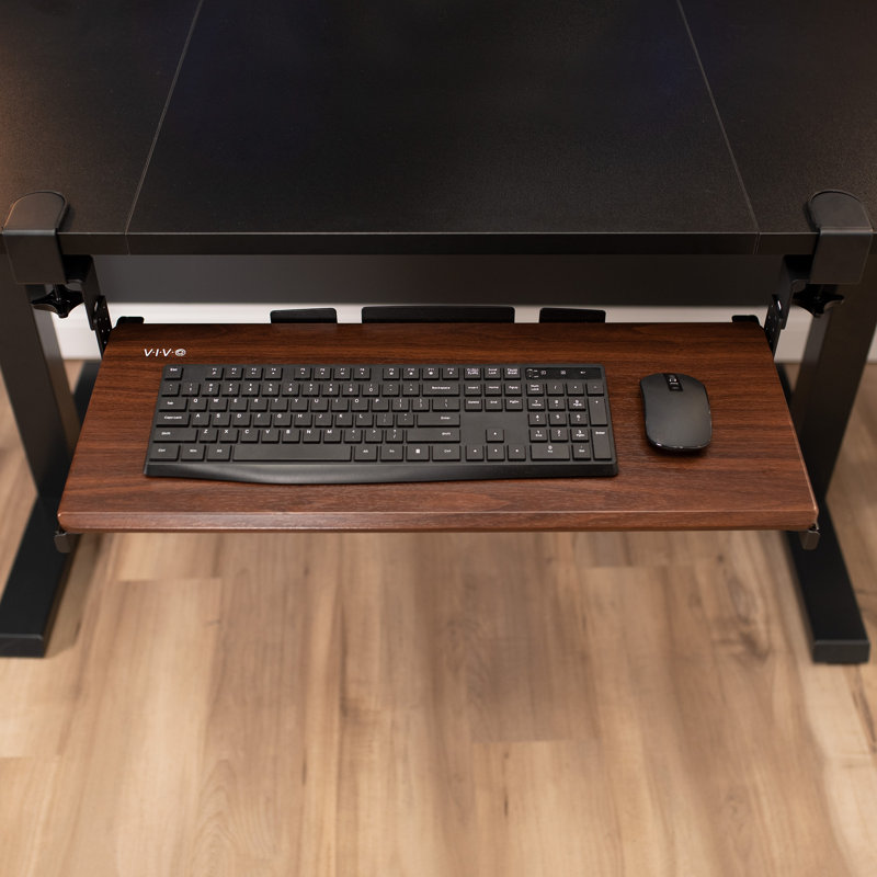 2.4" H x 26.8" W Desk Keyboard Tray