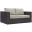 Convene 4 Piece Rattan Sectional Seating Group with Cushions-840983241