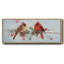 Cardinals in Winter- Framed Canvas-111490742