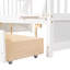 Lit superposé simple blanc avec tiroirs - idéal pour les petits espaces, deux rangements maximisent l'efficacité de la chambre à coucher-2074661256-2074661263