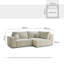 Four-Seater Left-Hand Corner Sofa With Bed Function-122041419-122041431