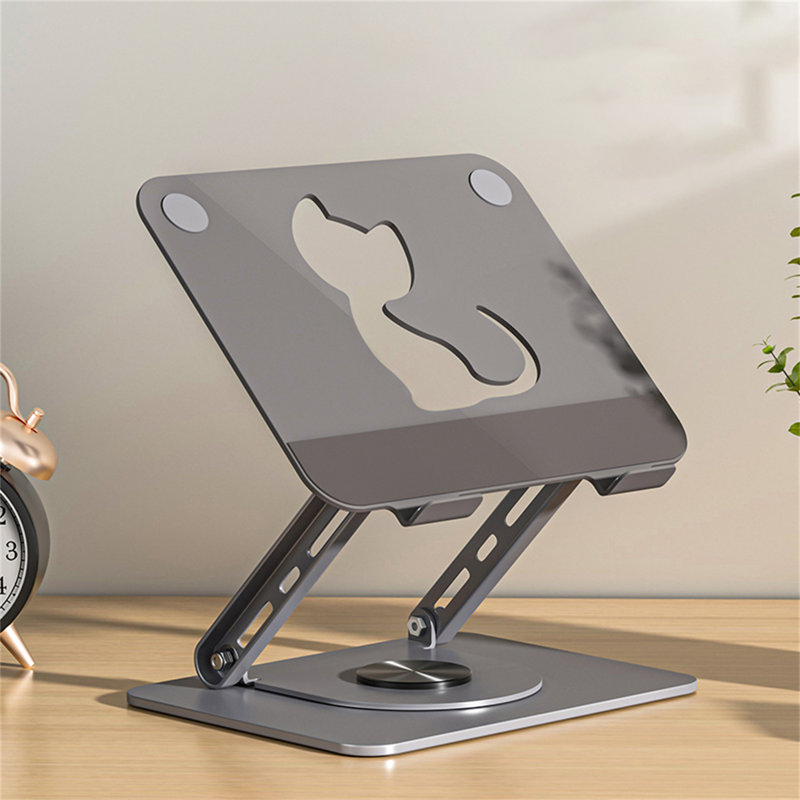 Support portable pliable pour ordinateur portable avec poignée