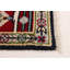 Tapis unique en laine noué à la main bleu marine / rouge nouvel âge 5 pi 11 po x 9 pi 3 po Kenio