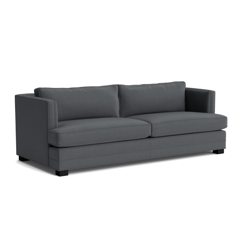 Keaton No Nail 84 Sofa, Performance Linen - Charcoal, Black