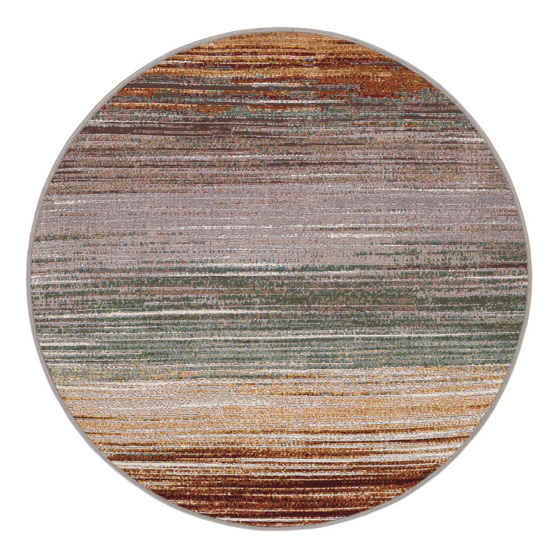 Urbanis Hower Indoor/Outdoor Area Rug, Round 3'1"