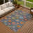 Machine Washable Indoor/Outdoor Chantille ACN2288 Damask Rug-638801290