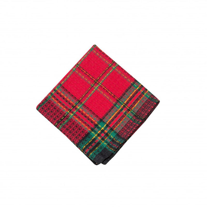 Cotton Plaid Waffle Dish Cloth Kitchen Towel