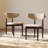 Mid-Century Modern Wood Dining Chairs, Upholstered Wood Dining Chair Side Chair, Fully Assembled-1644979567-1644979563