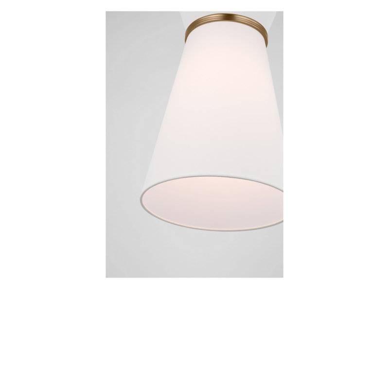 Luminaire suspendu à une lumière, Laiton satiné, Non