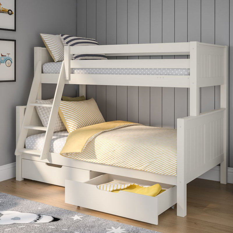 Classic Originals Trio Bunk Bed with a Pair of Drawers
