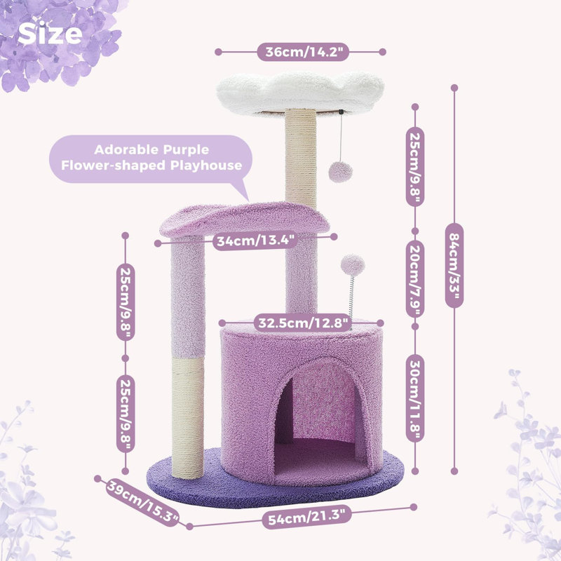 Daryla 16.5'' H Cat Tree