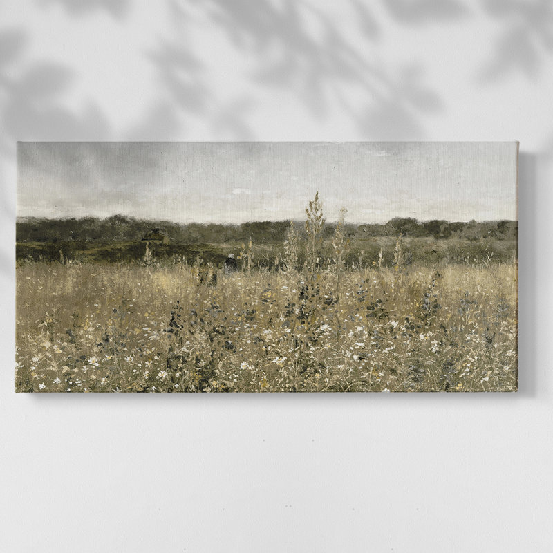Paysage, série DCC-XXI, toile tendue avec châssis, prête à être accrochée, H 21 po x l 41 po