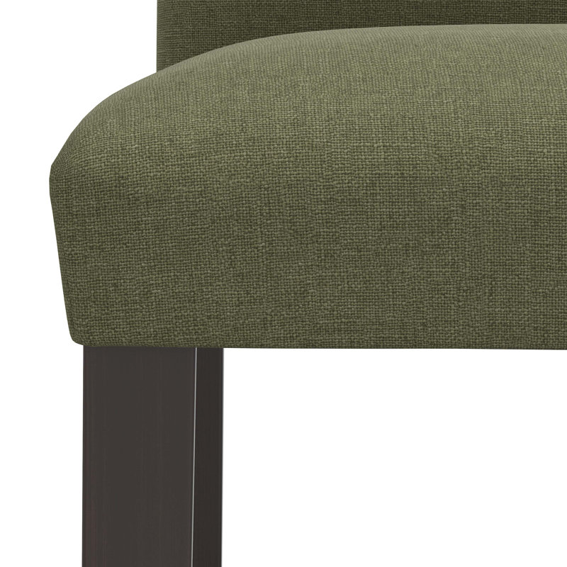 Tabouret de bar et de comptoir Hadrien, Tabouret de comptoir (siège d'une hauteur de 26 p, Lin laurier texturé Zuma