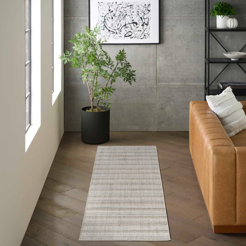 DKNY Pure Multi Weave Grey Contemporary Indoor Rug, Rectangle 8'6" x 11'6"