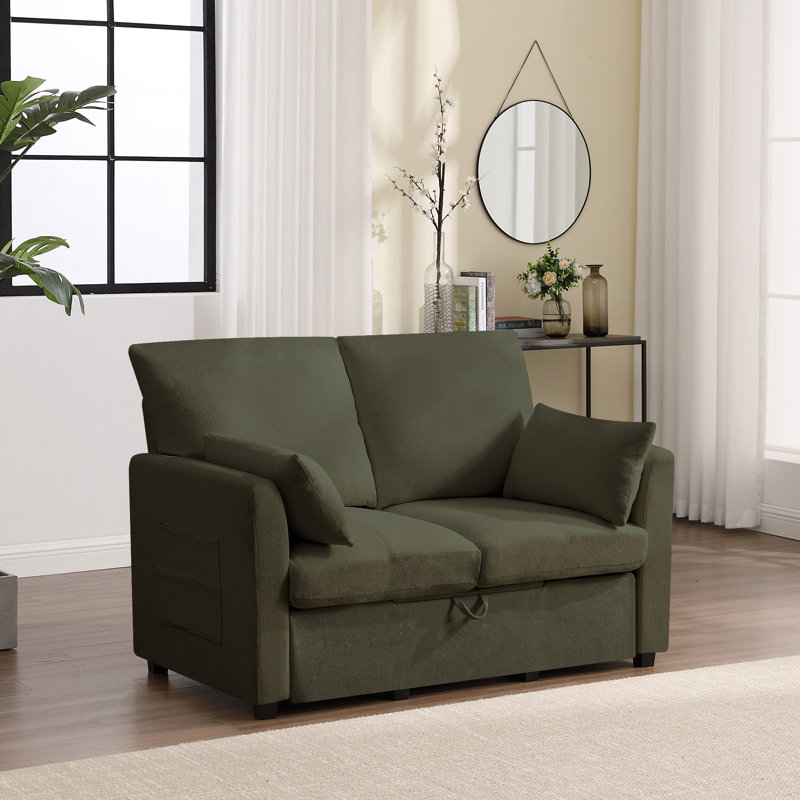 Laylonni 102.4'' Upholstered Loveseat, Green