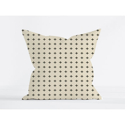 premier prints black flame Geometric Cotton Blend and Linen Reversible Pillow Cover
