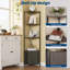 5-Tier Space-Saving Corner Shelf Stand, Modern Storage Rack Organizer-2131154697