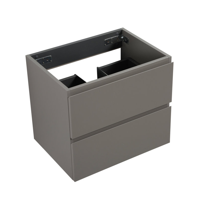 Base de meuble-lavabo simple 23,8 po seulement, Gris