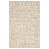 Sabha Wool Area Rug in Ivory/Gray