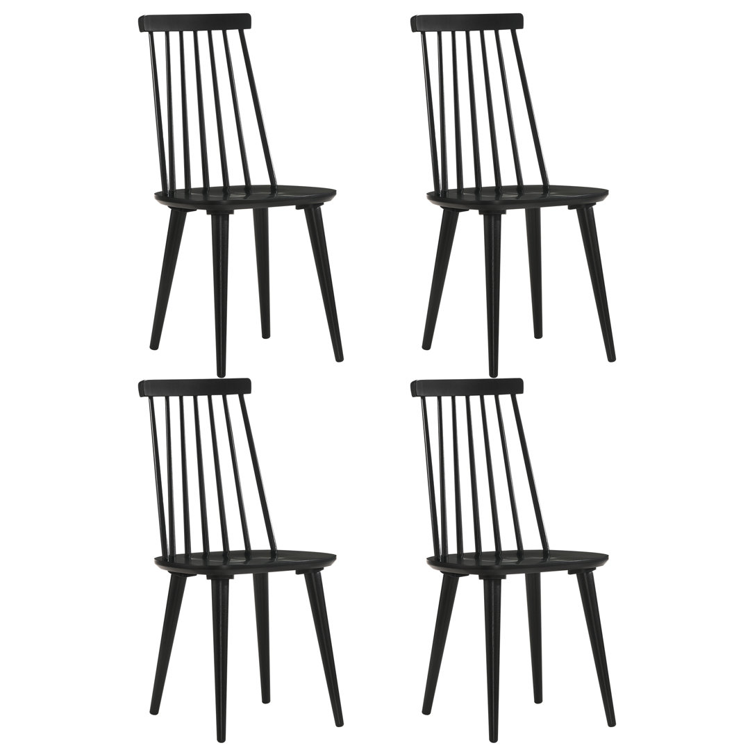 Delphina 17" Wide Contemporary Solid Wood Windsor Slat Back Dining Chair(Set of 4) (Set of 4) Gracie Oaks