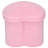 Fuzzy Teddy Heart Shaped Storage Ottoman