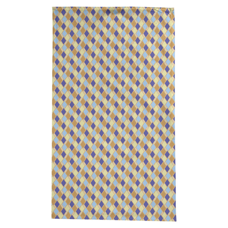 Leffel Diamonds Tablecloth, Orange/Blue