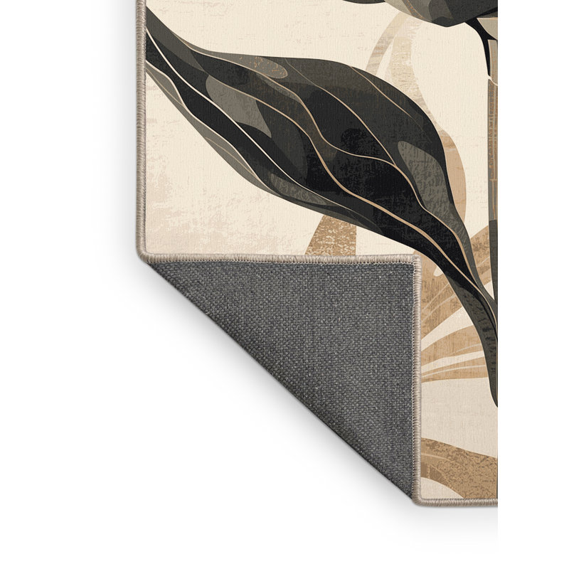 Tapis moelleux moelleux moelleux et moelleux en artichaut Adama, 6 X 9