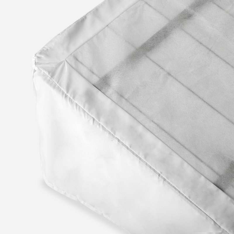 Sommier en métal 14 po sans outils avec supports et jupe de lit SunPellerie, Très grand