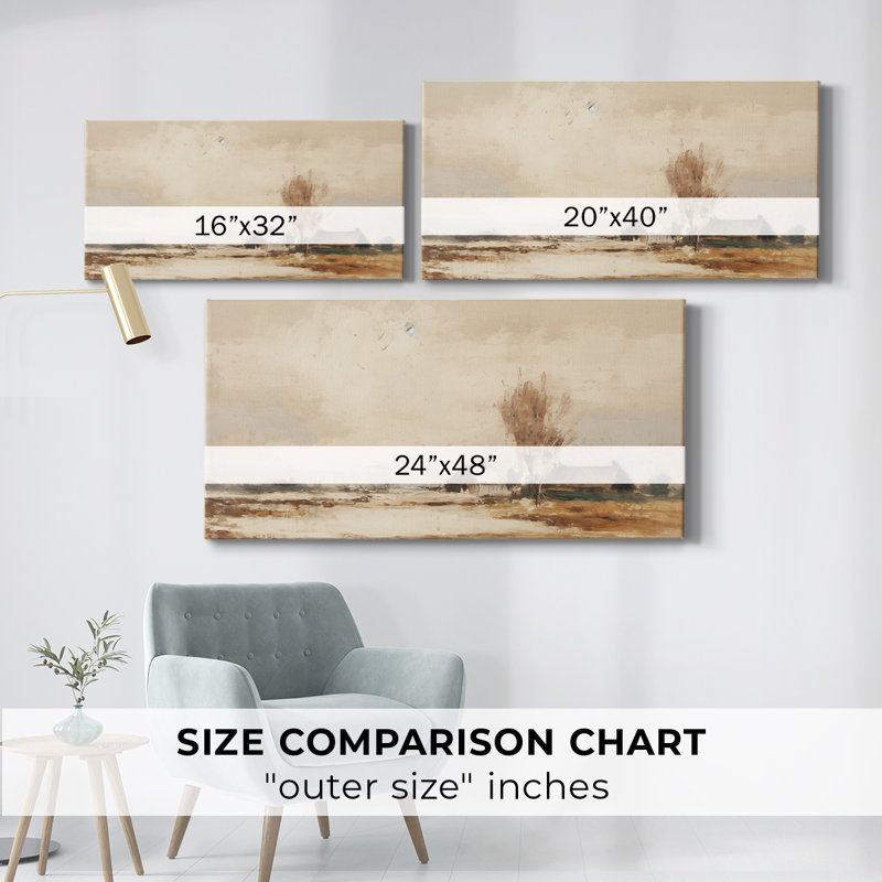 Landscape Series-CDXXIX- Gallery Wrapped Canvas -Ready to Hang, 16" H x 32" W