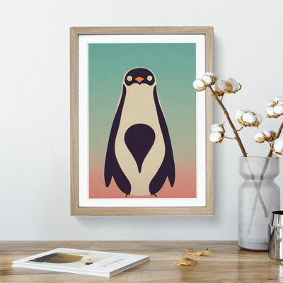 Penguin in Abstract No.6 - Wall Art