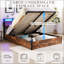 Base de lit avec rangement relevable