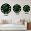 Abstrait feuilles de palmier vert tropical - horloge murale tropicale-839669759
