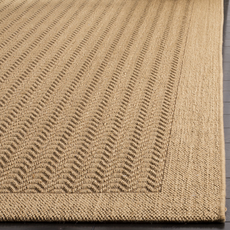 Adebayo Palm Beach Jacquard Weave Sisal & Jute Chevron Rug